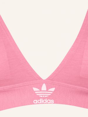 Biustonosz bawełniany Adidas Originals różowy