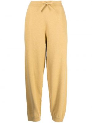Pletené sportovní kalhoty Marant Etoile žluté
