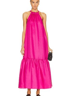 Sukienka długa Asceno - Różowy
