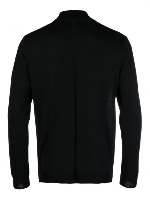 Sweter wełniany z wełny merino Low Brand czarny