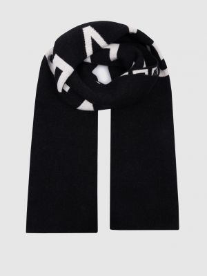 Черный шерстяной шарф Givenchy