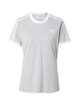 Меланж тениска на райета на райета Adidas Originals