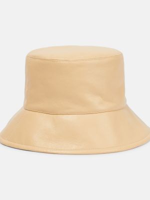 Chapeau en cuir Nanushka