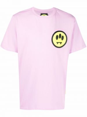 Тениска с принт Barrow розово