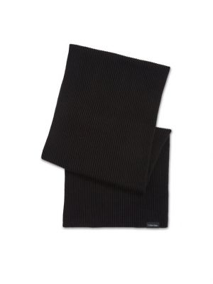 Памучен шал Calvin Klein черно