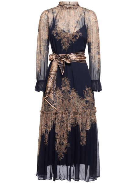 Midi haljina od viskoze s paisley uzorkom Zimmermann