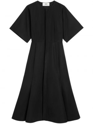 Bavlnené midi šaty Ami Paris čierna