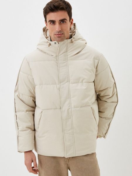 Утепленная демисезонная куртка Ostin бежевая