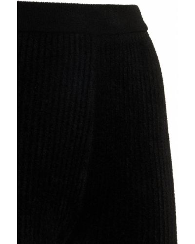 Aksamitne legginsy z wiskozy Gauchère czarne