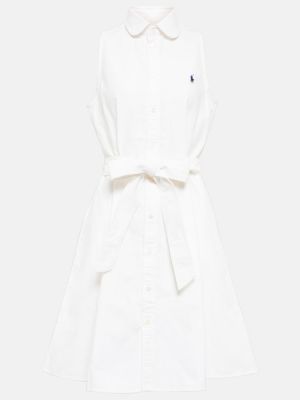 Sukienka bawełniana Polo Ralph Lauren, biały
