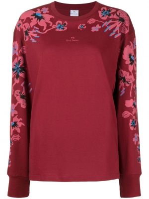 Trykt floral t-skjorte Ps Paul Smith rød