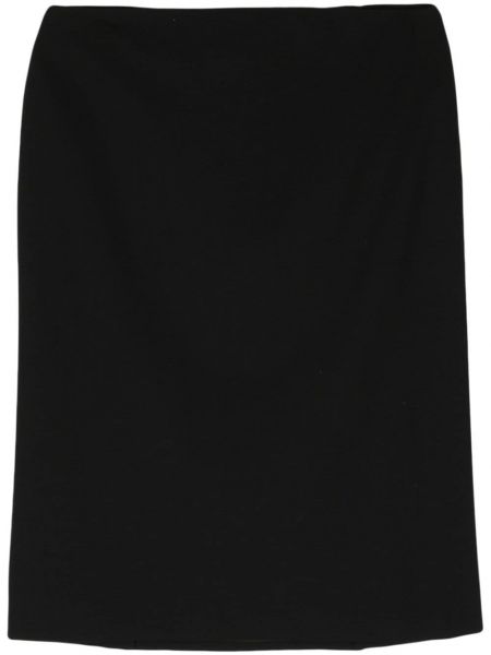 Μάλλινη φούστα pencil Ralph Lauren Collection μαύρο