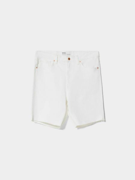 Szorty jeansowe Bershka białe