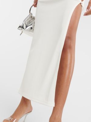 Maxi φούστα από ζέρσεϋ Christopher Esber λευκό