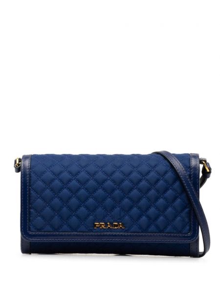 Καπιτονέ τσάντα Prada Pre-owned μπλε