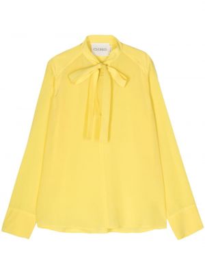 Bluză de mătase Closed galben