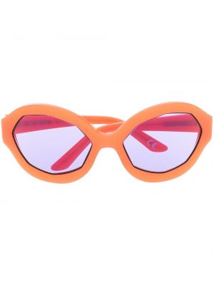 Lunettes de soleil à motif géométrique Marni Eyewear orange