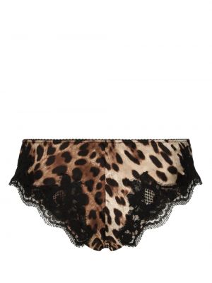 Leopardimustriga mustriline aluspüksid Dolce & Gabbana
