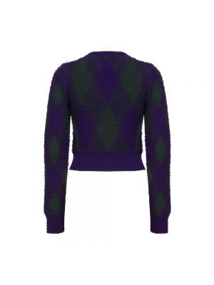 Jersey de lana con estampado de tela jersey Burberry azul