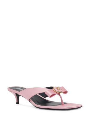 Sandalias de raso Versace rosa