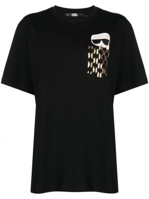 T-shirt Karl Lagerfeld svart