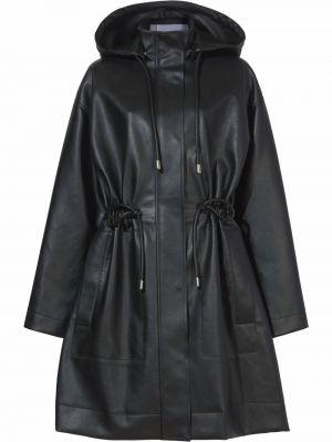 Kožená bunda s kapucňou z ekologickej kože Proenza Schouler White Label