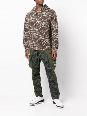 Jacquard hoodie aus baumwoll mit camouflage-print Mostly Heard Rarely Seen grün