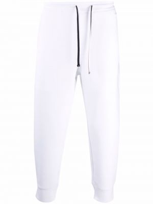 Pantalones de chándal con cordones Emporio Armani blanco