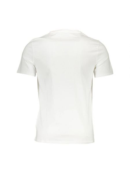 Camiseta slim fit de algodón Guess blanco