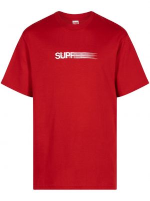 T-shirt aus baumwoll Supreme rot