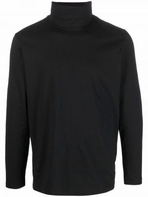 Jersey ajustado de cuello vuelto de tela jersey Jil Sander negro