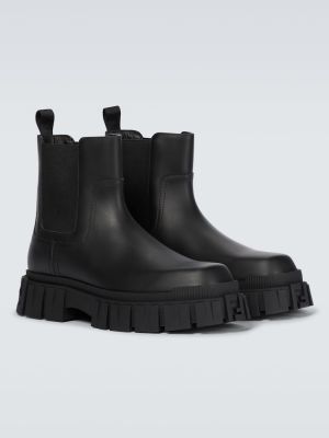 Kožené chelsea boots Fendi černé