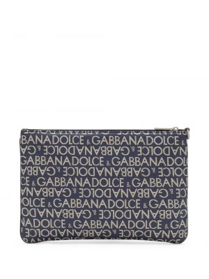 Jacquard clutch Dolce & Gabbana blau