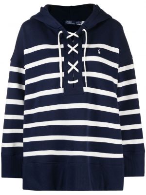 Gestreifter schnür hoodie mit print Polo Ralph Lauren