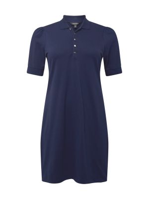 Košeľové šaty Lauren Ralph Lauren Plus modrá