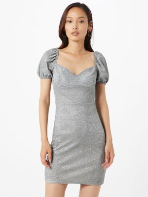 Mini ruha Glamorous ezüstszínű