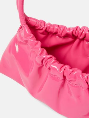 Lakovaná shopper kabelka Nanushka růžová