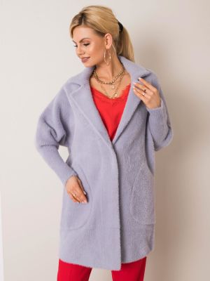 Kabát z alpaky Fashionhunters sivá