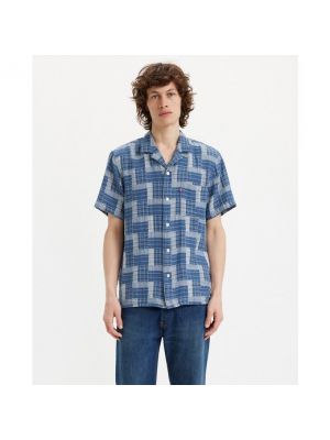 Camisa con estampado manga corta con estampado geométrico Levi's azul