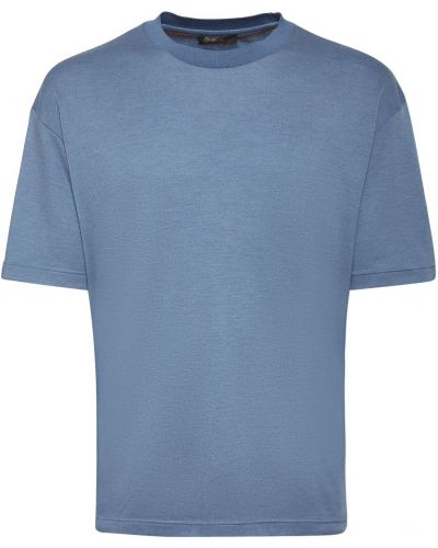 Džerzej tričko Loro Piana modrá