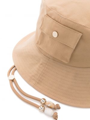 Medvilninis kepurė su kišenėmis Maje ruda