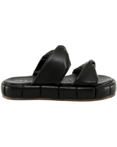 Кожени ниски обувки от изкуствена кожа Themoirè черно