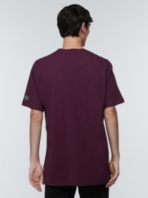 Bavlnené tričko s potlačou Raf Simons fialová