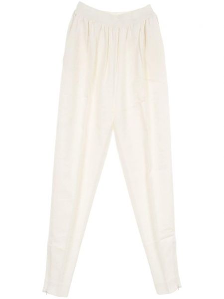 Pantaloni Céline Pre-owned alb