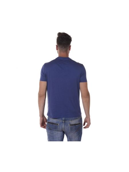 Koszulka z nadrukiem Armani Jeans niebieska