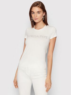 Marškinėliai Patrizia Pepe balta