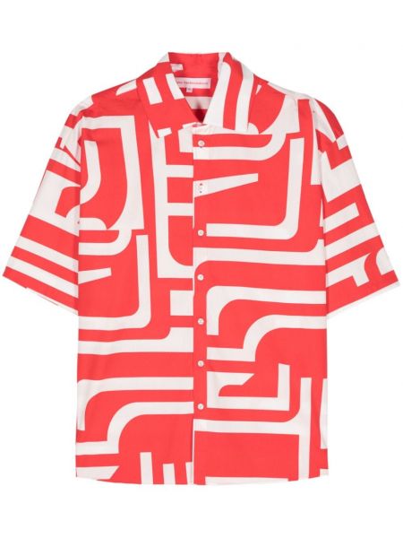 Βαμβακερό πουκάμισο με σχέδιο Walter Van Beirendonck