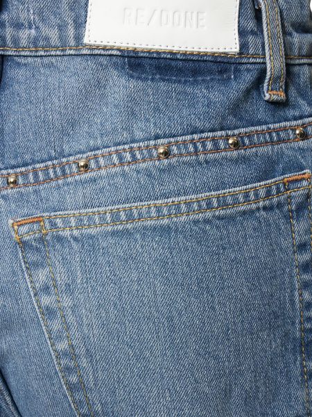 Straight fit džíny s vysokým pasem se cvočky Re/done