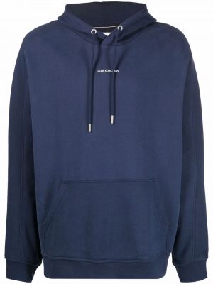 Hoodie Calvin Klein Jeans blå