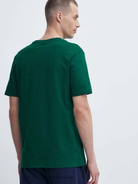 Бавовняна футболка з аплікацією Fila зелена